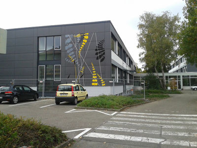 Energetische Sanierung an den Gewerblichen Schulen Lahr, Erneuerung Verglasung und Fassadendmmung, nachher (Foto: IFP Ingenieurbro fr Planung und Projektmanagement Hangs)
