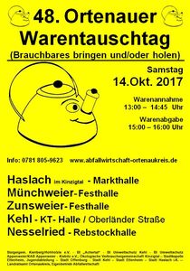 Warentauschtag geht am 14. Oktober in die 48. Runde