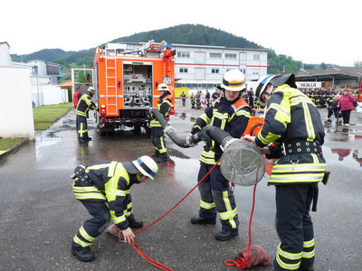 Feuerwehrangehörige der Feuerwehren Gengenbach und Berghaupten bei den Leistungsübungen 2016 in Haslach. Foto: LRA