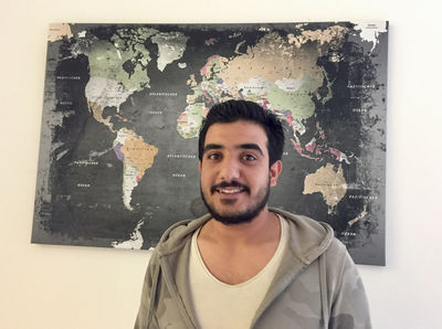 Mohammad Shekh Asaad, Syrer, 20 Jahre alt und wohnhaft in Oberkirch, ist einer der zwlf Teilnehmer, die den Intensivsprachkurs beim Institut fr Deutsche Sprache erfolgreich absolviert haben.