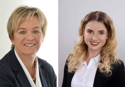 Das Team der Bildungskoordination fr Neuzugewanderte im Landratsamt Ortenaukreis: Ute Moser (li.) und Christina Klaus (re.).