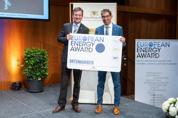 Der Ortenaukreis wird erneut mit dem European Energy Award ausgezeichnet