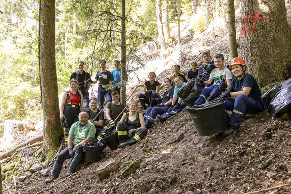 Jugendfeuerwehr Hornberg_nach getaner Arbeit