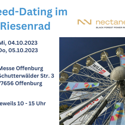 15.09.2023 - Aufhnger Eventkalender Speed-Dating im Nissan-Riesenrad