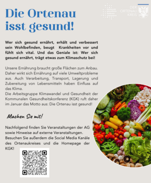 Organisation von Veranstaltungen unter dem Motto "Die Ortenau isst gesund" 2025