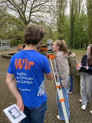 Schulaktion zur Geod&auml;sie am Lahrer Scheffel-Gymnasium